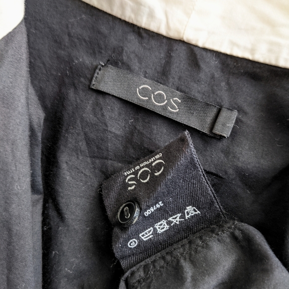 COS multi way cotton pussy bow shirt blouse - Picture 12 of 12